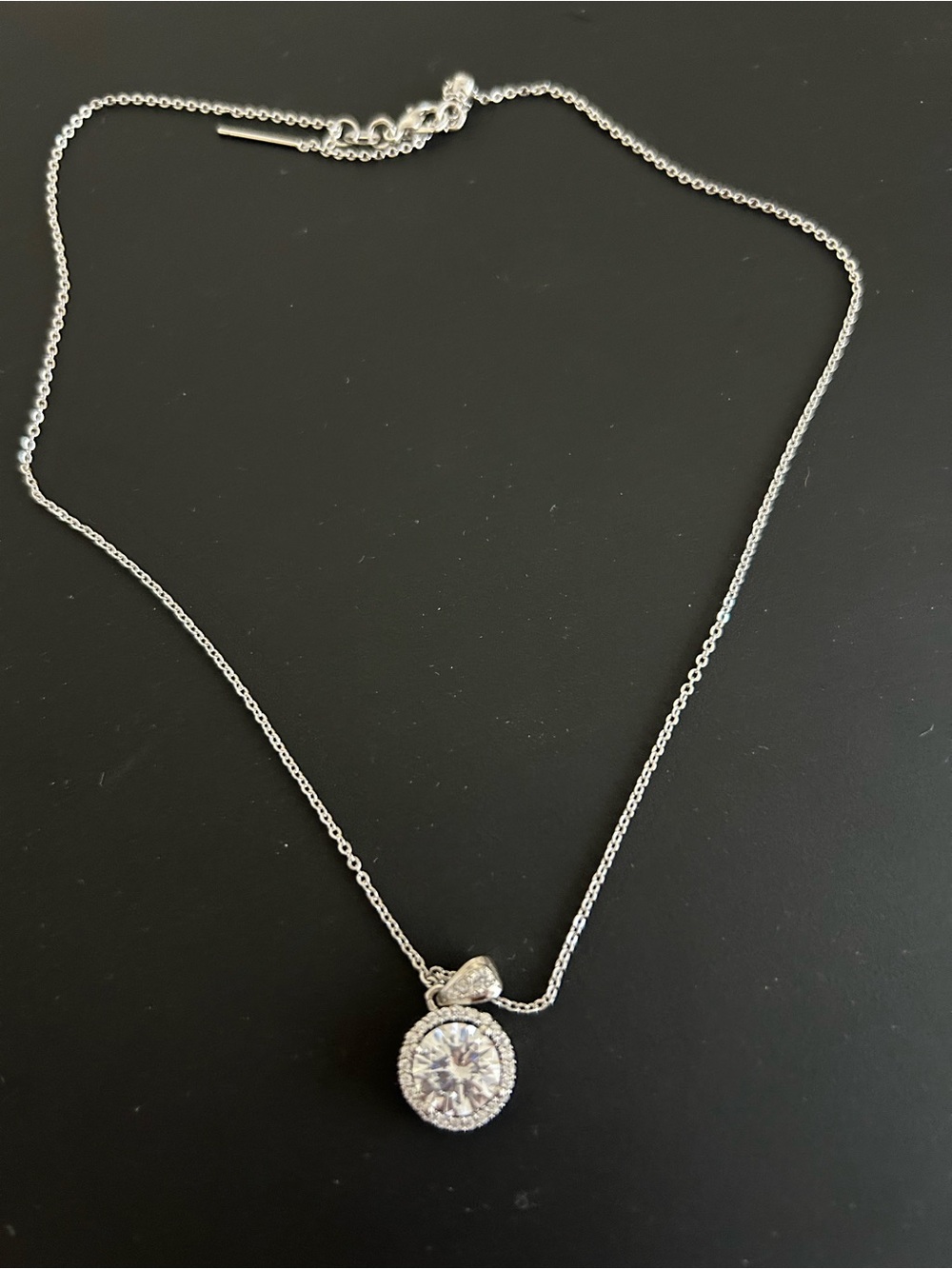 New 1ct synthetic diamond necklace